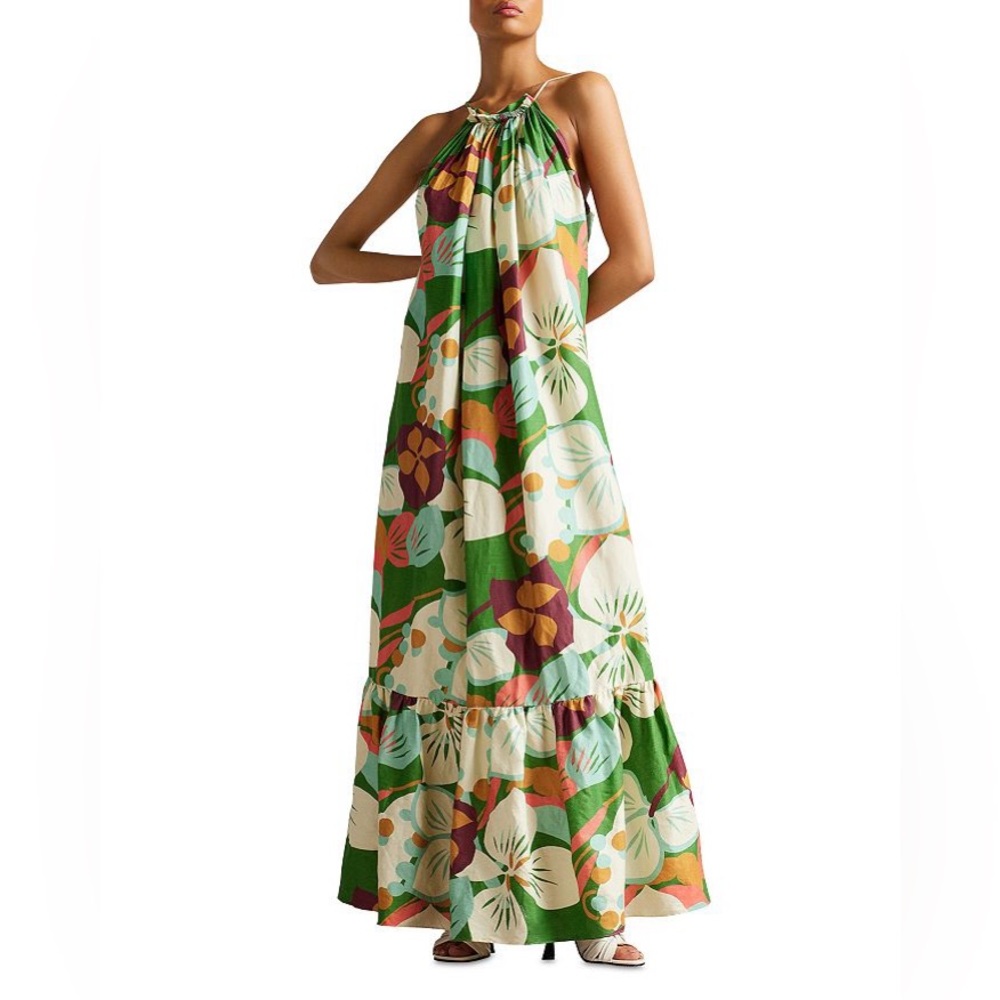 Ted Baker Dulina Strappy Floral Maxi Dress